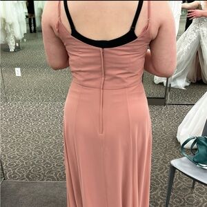 Chiffon A-line long woman’s bridesmaid dress